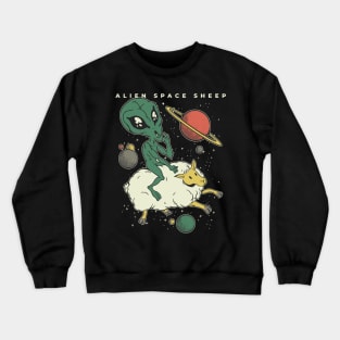 Alien Space Sheep Crewneck Sweatshirt